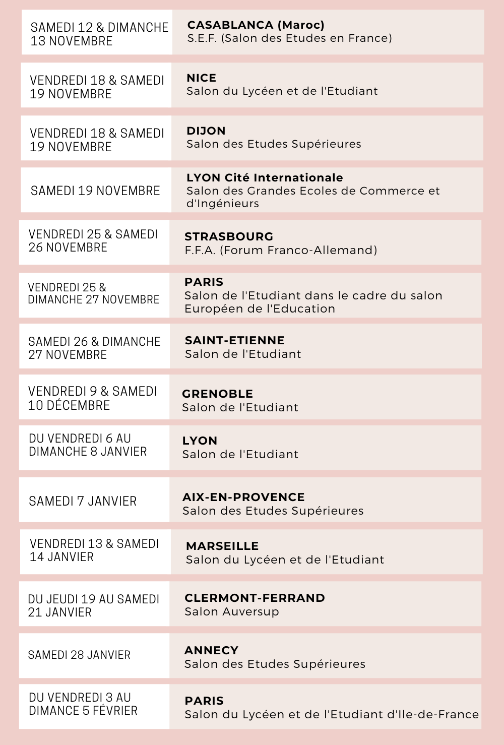 Salons 2022-2023 | Lyon INSA
